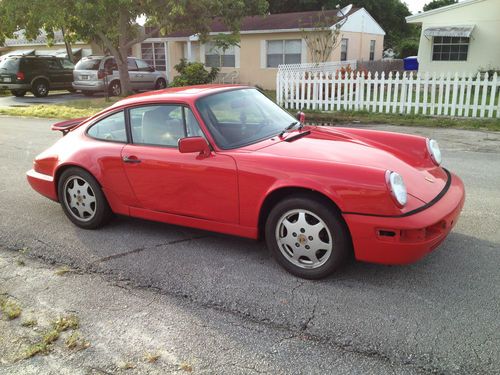 1991 porsche 911 c4 carrera 4 coupe awd 5 spd roller w/ transmission no motor