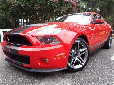 2012 shelby gt500 red black stripes low miles navigation looks great