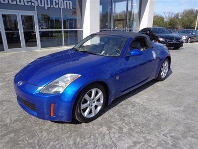 2005 nissan 350z roadster convertible automatic beautiful blue low mileage 350 z