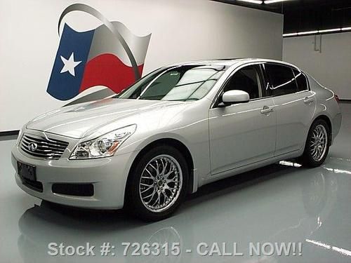 2007 infiniti g35 sedan auto leather sunroof 18's 59k texas direct auto