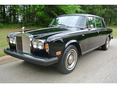 1976 rolls royce silver shadow lwb black red interior records