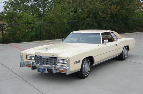 1976 cadillac eldorado 41k original miles leather interior no rust!
