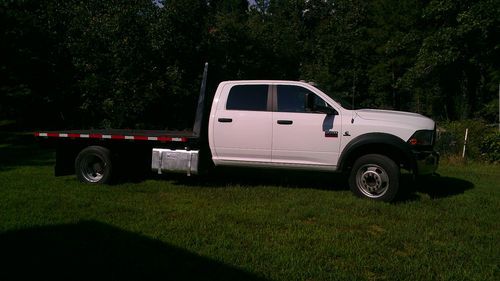 2011 dodge ram 5500 4wd crew cab slt flatbed dually