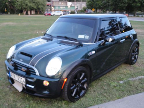 2003 mini cooper s  british green 6 speed ultimate driving machine