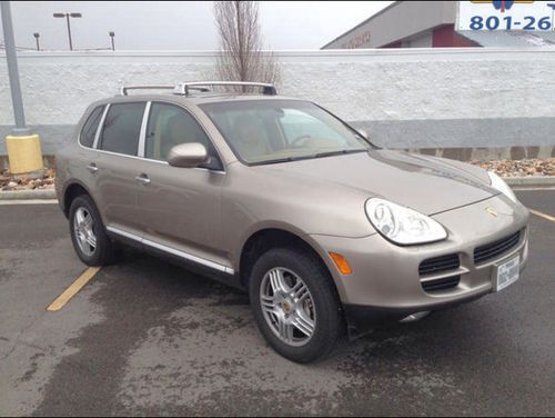 2004 porsche cayenne s, gold colored, 4 door awd