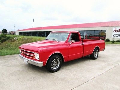 1967 chevy c-10!! red/red!! 350/auto!! ps,pb,a/c!! nice!!