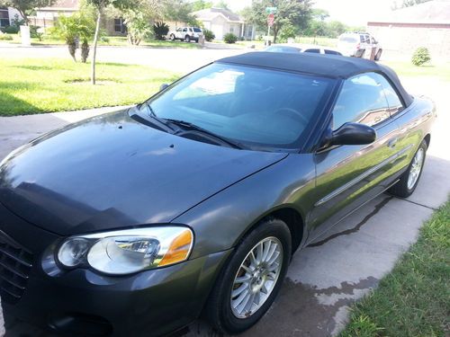 2004 chrysler sebring lx convertible v6 2.7l gray metallic