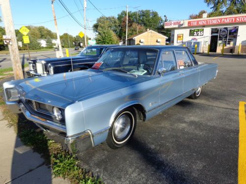 1967 chrysler newport all original runs great silver blue