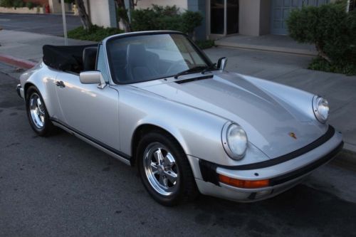 Classic color combo silver black cabriolet original paint and interior