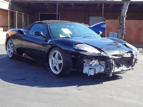 2003 ferrari 360 modena spider damaged salvage runs! only 15k miles wont last!!