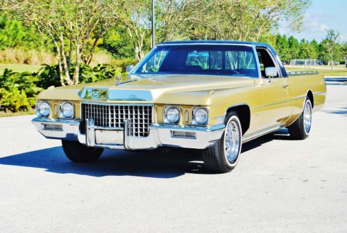 Abolutley incredible1971 cadillac fleetwood elcamino 1 of a kind truly beautiful