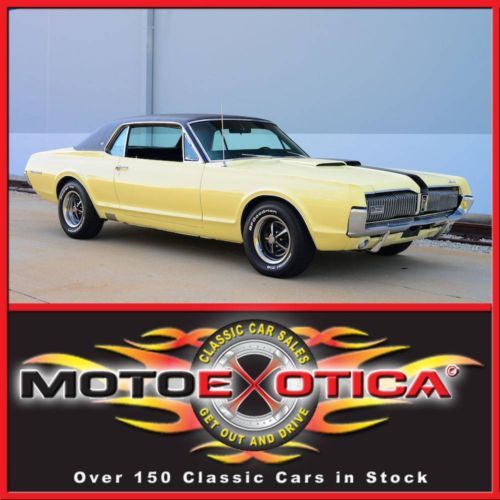 1967 mercury cougar xr7 - jamaican yellow! - 2 owner car! - 289cid - factory air