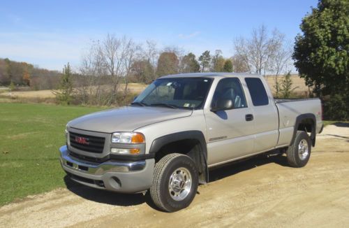 Gmc sierra 2500hd 4 wd extended cab short bed wt 6.0 3/4 ton chevrolet silverado