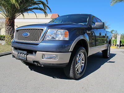 2005 ford f-150 crew cab 4x4 lariat center shift consol very nice clean truck