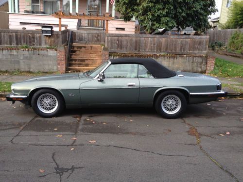 Beautiful green xjs convertible