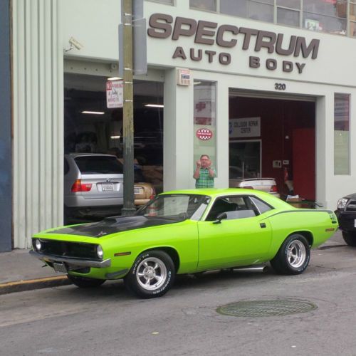 1970 plymouth sublime green 440 &#039;cuda pro touring | pro street fresh 440 motor!