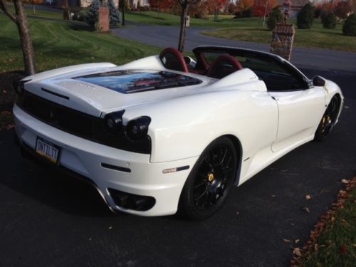 2008 white ferrari f430 spider convertible 2-door 4.3l