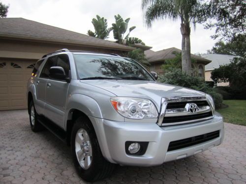 06 toyota 4runner sr5 2wd leather 17&#039; alloy whls 1 elderly fl owner pristine!!!!