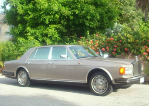 1985 rolls royce silver spirit sedan 4 door champagne gold