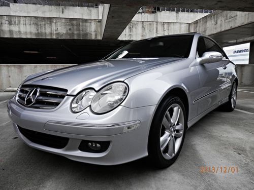 2007 mercedes-benz clk350 coupe..navigation..black leather..60k miles..florida!