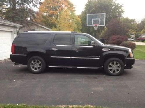 2007 cadillac escalade esv black/black