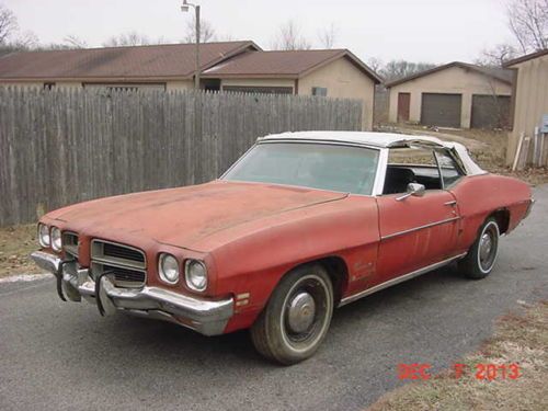 1972 pontiac lemans sport barn find one owner 94,000 miles