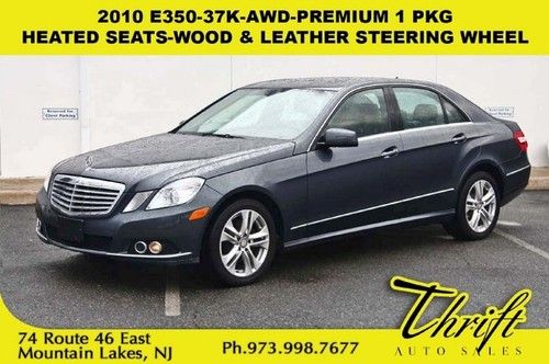 10 e350-37k-awd-premium 1 pkg-heated seats-wood &amp; leather steering wheel