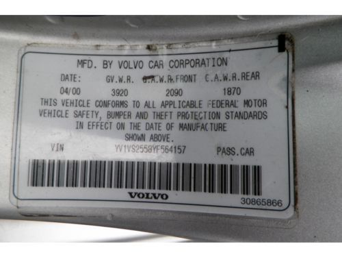 2000 VOLVO S40 SOUTHERN OWNED SUNROOF HEATED LEATHER SEATS WOOD TRIM NO RESERVE, image 70