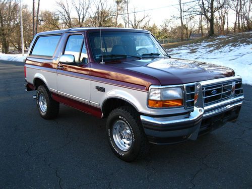1996 bronco 118k miles mint condition! 5.8 v8_tow package_leather_100% rust free