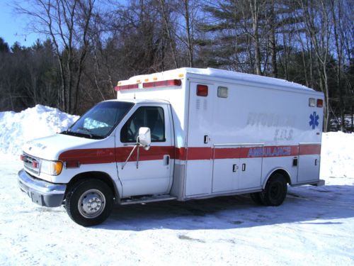 1999 ford e450 7.3l turbo diesel aev traumahawk type iii ambulance no reserve!!!