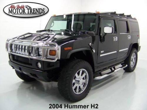 2004 hummer h2 4x4 lifted chrome wheels custom grill guard heated seats bose 68k