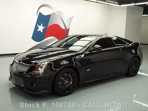 2011 cadillac cts-v coupe black diamond sunroof nav 27k texas direct auto