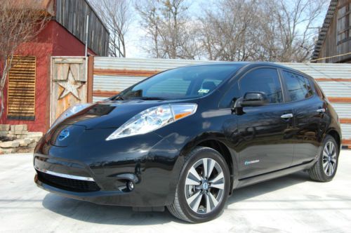 2013 nissan leaf sl electric leather navigation htd seats warranty we finance