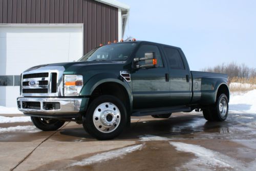 2008 f-450 crew cab 6.4 diesel dually 25k miles drw super duty hauler low reserv