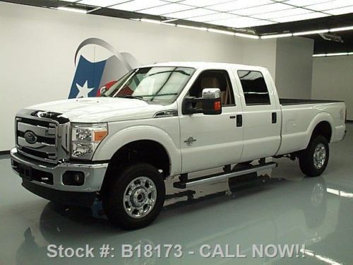 2014 ford f-350 crew diesel 4x4 long bed rear cam 3k mi texas direct auto