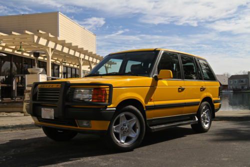 Rare 1997 range rover 4.6 vitesse yellow ltd edition calif, new engine, air susp