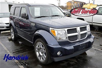 Dodge nitro 4wd 4dr slt suv automatic gasoline 3.7l v6 modern blue pearl