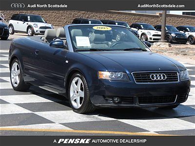 05 audi a4 convertible  leather  one owner clean car fax 82k miles