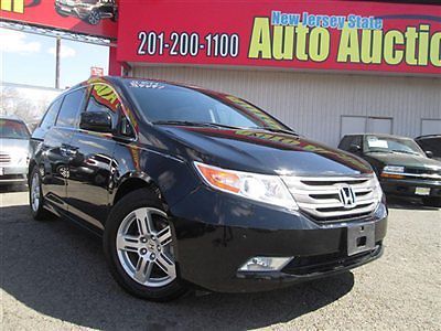 11 honda odyssey touring elite navigation rear dvd carfax certified 1 owner used