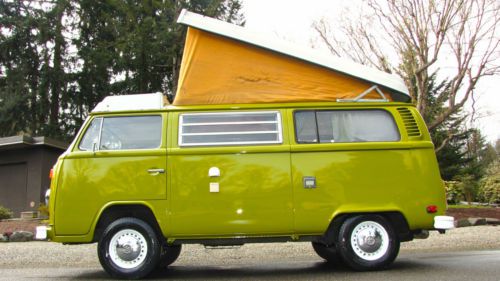 1977 westfalia type2 full camper pop top vw bus van fuel injected 4cl bay window