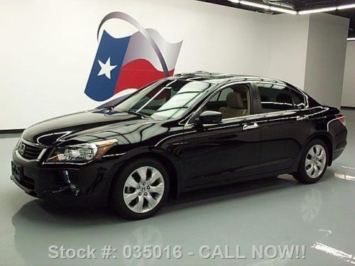 2009 honda accord ex-l sedan sunroof htd leather 65k mi texas direct auto