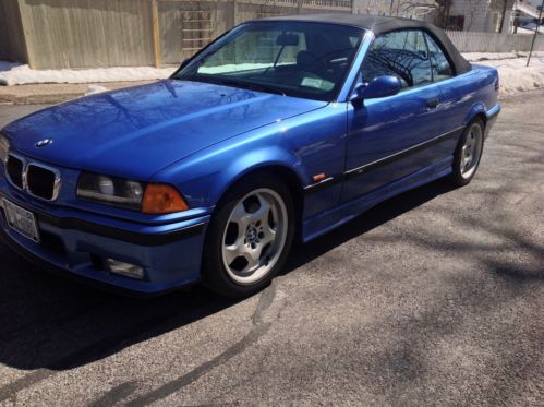 E36 m3 convertible estoril blue/ black heated leather- mint condition!!