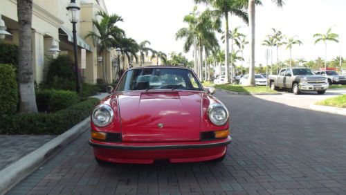 1972 porsche 911 targa 2.4 litre. red with black leather. very nice car!!