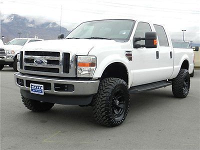 Ford crew cab 4x4 powerstroke diesel custom new lift wheels tires auto tow