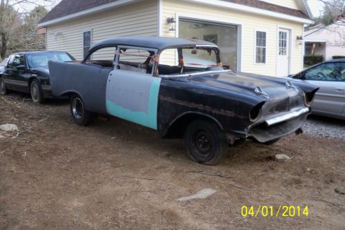1957 chevy belair 2 door sedan. (project car), image 9