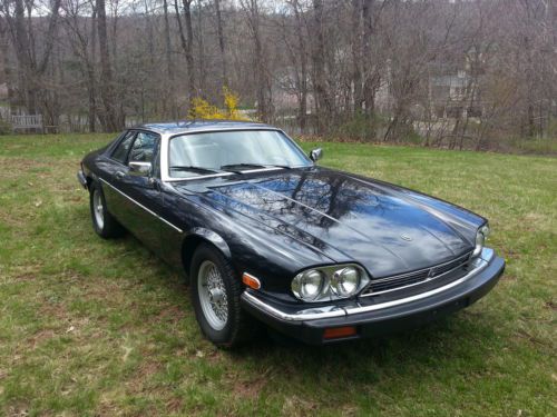 1991 black jaguar xj-s v12 coupe