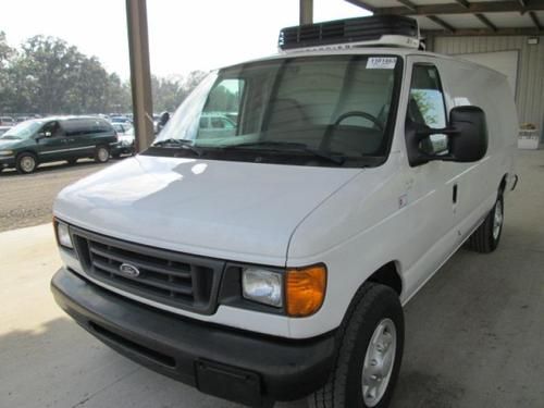 06 ford e-350 extended reefer van refrigerated unit carrier unit 128k diesel