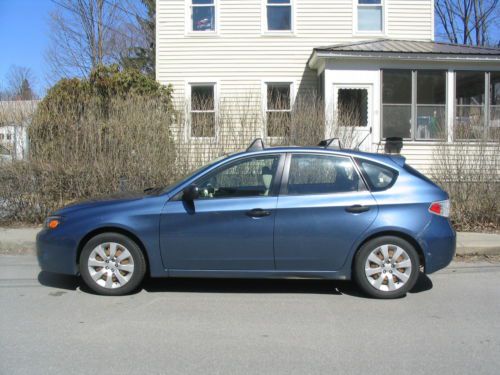 2008 blue subaru impreza sport outback wagon