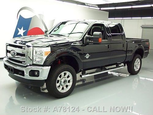 2011 ford f-250 lariat crew diesel fx4 4x4 rear cam 17k texas direct auto