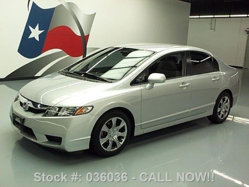 2011 honda civic lx sedan automatic chrome wheels 63k!! texas direct auto